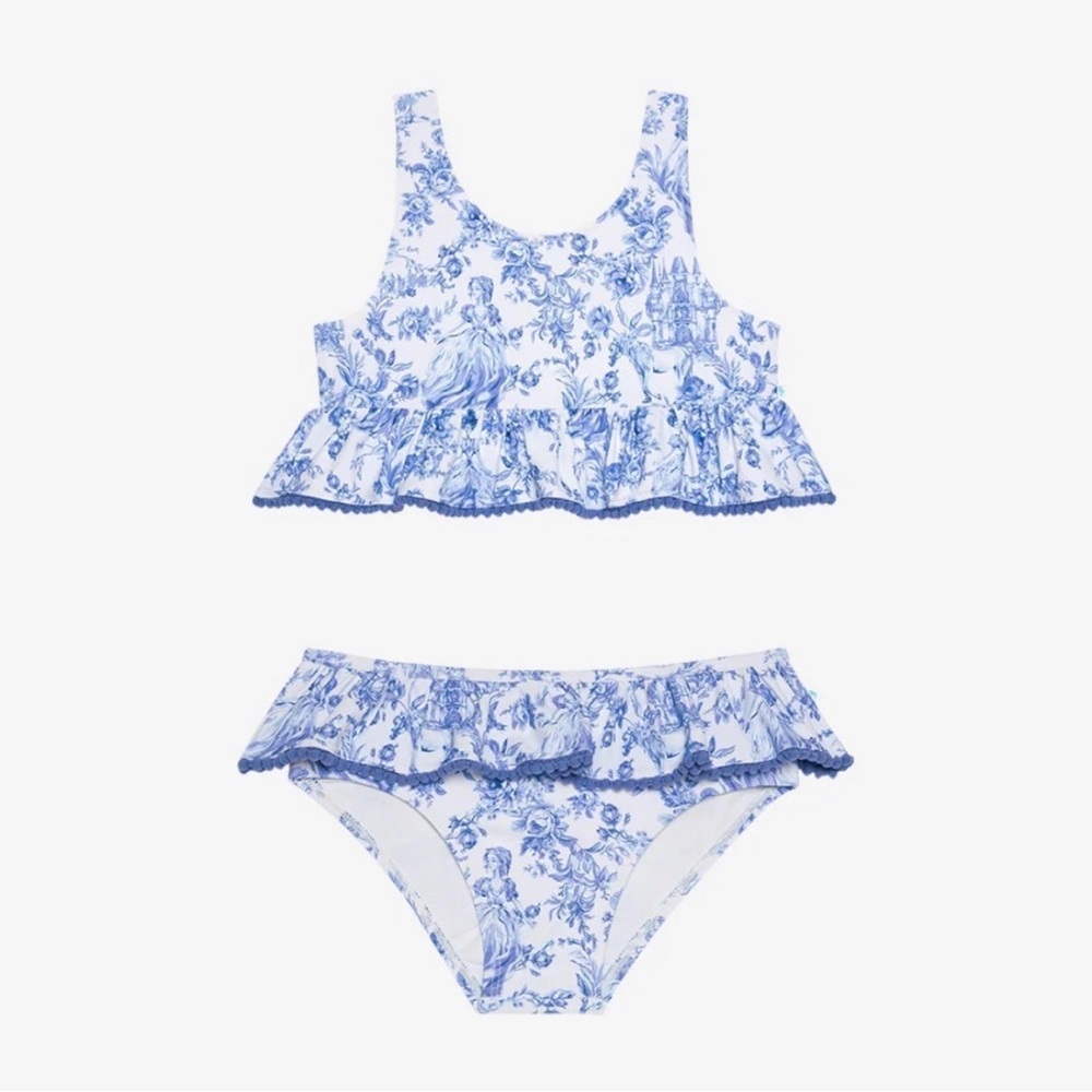 Posh Peanut 12-18 Briar Ruffled Tankini Two Piece Swimsuit